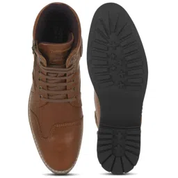 Royal Enfield Men's Mudbound Cognac Derby Boots image 3