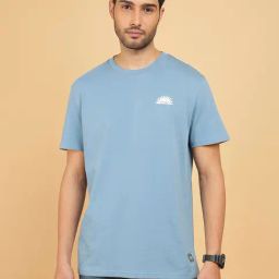Wrangler Blue Relaxed Fit Graphic Print Cotton Crew T-Shirt-picture-10