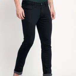 Octave Navy Cotton Regular Fit Jeans image 4