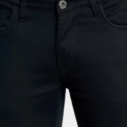 Octave Navy Cotton Regular Fit Jeans image 5