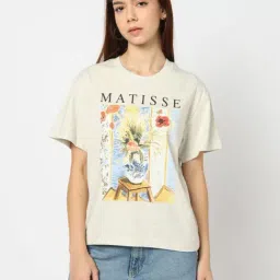 GAP Grey Relaxed Fit Graphic T-Shirt image 4