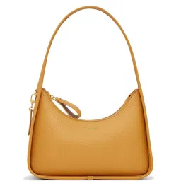 Miraggio Krysta Yellow Medium Leather Hobo Bag image 1