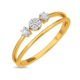 Kisna Diamond & Gold Jewellery Eliana 14k (585) Diamond & Gold Ring For Women-picture-25