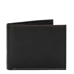 Tommy Hilfiger Black Casual Leather Bi-Fold Wallet for Men image 1
