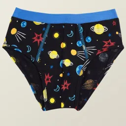 XY Life Kids Purple & Blak Printed Breifs (Pack of 3) image 4