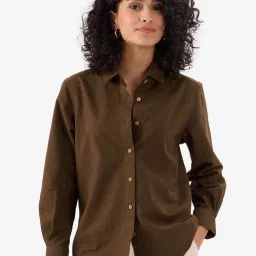 The Souled Store Brown Regular Fit Shirt image 1