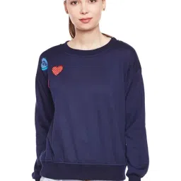 Belle Fille Navy Patchwork Sweatshirt-picture-16