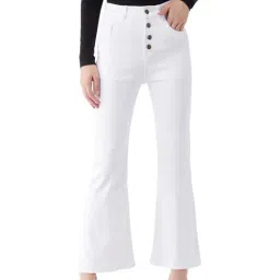 DOLCE CRUDO White Bootcut Jeans-picture-32