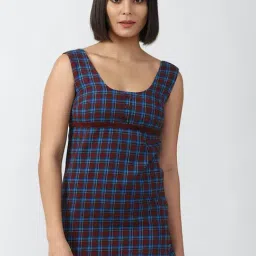 Forever 21 Multicolor Checks A Line Dress-image-12