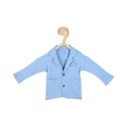 allen solly junior Allen Solly Kids Blue Solid Full Sleeves Blazer-picture-20