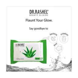 Dr.Rashel Aloe Vera Face Wipes - Pack of 2 (25 Wipes Each) image 3