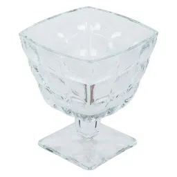 Incrizma Transparent Glass Footed Bowl (800 ml) - Set of 1 image 3