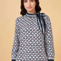 Annabelle by Pantaloons Blue Printed Top image 1