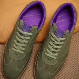 Rare Rabbit Men's Green Sneakers image 1