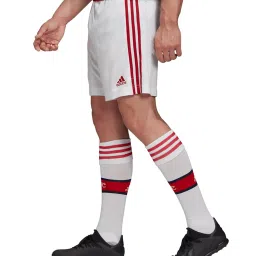 Adidas White & Scarlet AFC H Striped Shorts image 3