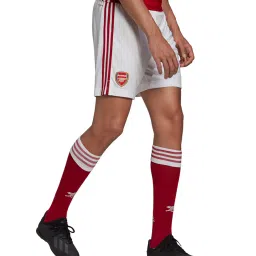 Adidas White & Scarlet AFC H Striped Shorts image 4