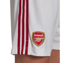Adidas White & Scarlet AFC H Striped Shorts image 5