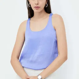 Code by Lifestyle Blue Plain Top image 1