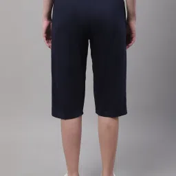 Vimal Jonney Grey Melange & Navy Mid Rise Capris - Pack of 2 image 3