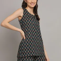 COTNUF Printed Pure Cotton Night Suit image 4