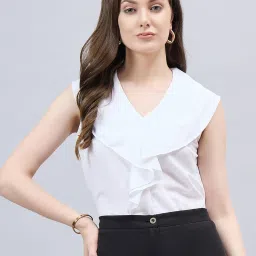Style Quotient White Regular Fit Top image 1
