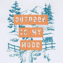 Ed-a-Mamma Boys White Cotton Printed T-Shirt image 3