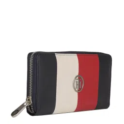 Tommy Hilfiger Navy Color Block Zip Around Wallet for Women image 2
