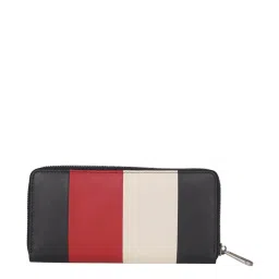 Tommy Hilfiger Navy Color Block Zip Around Wallet for Women image 3