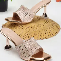 Carlton London Women's Rose Gold Casual Stilettos image 1