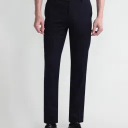Arrow Blue Regular Fit Trousers image 1