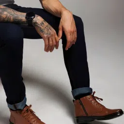 Zoom Shoes Men's Tan Derby Boots image 1