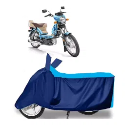 Auto Pearl Two Wheeler Cover for TVS XL 100 Comfort BS6 - Cyan, Blue-picture-25