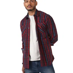 Royal Enfield Red & Blue Checks Shirt image 1