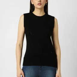 Van Heusen Black Regular Fit Top image 1