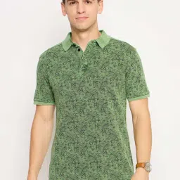 Club York Green Regular Fit Printed Polo T-Shirt-image-47