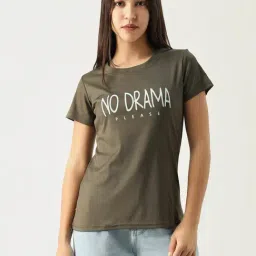 showoffff SHOWOFF Olive Graphic Print T-Shirt-picture-31