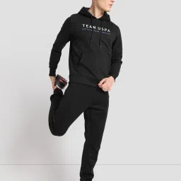 U.S. Polo Assn. Black Regular Fit Training Hooded Sweatshirt image 5