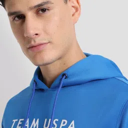U.S. Polo Assn. Royal Blue Regular Fit Training Hooded Sweatshirt image 4