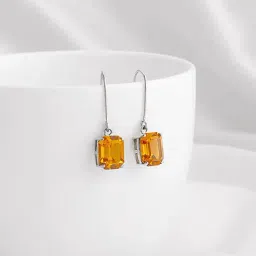 GIVA 925 Silver Amber Drop Earringss For Women-image-96