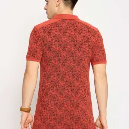 Club York Red Regular Fit Printed Polo T-Shirt image 2