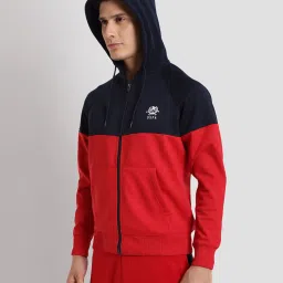 U.S. Polo Assn. Red & Navy Regular Fit Hooded Sweatshirt image 3