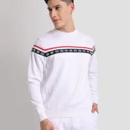 U.S. Polo Assn. White Regular Fit Round Neck Sweatshirt image 1