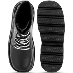 Truffle Collection Women's Black Wedge Boots image 4