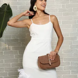 PINACOLADA Solid A-Line Midi Dress-picture-13