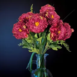 ARTSY Maroon 1 Pieces Hydrangea Artificial Flower image 2
