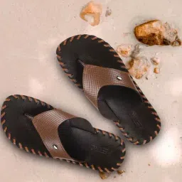 Metro Men's Brown Thong Sandals-picture-43