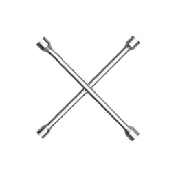 Auto Pearl APA186 Metal 4 Way Car Wheel (17 x 19 mm, 18 x 21 mm) Screws Wrench Cross Spanner for All Car-image-82