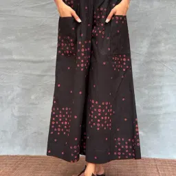Chidiyaa Black Soil Firelight Glow Abstract Regular Fit Pant-picture-8