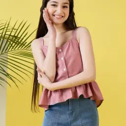 StyloBug Girls Pink Top-image-50