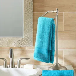 Raymond Home Neo Blue 450 GSM Cotton Hand Towel-picture-10